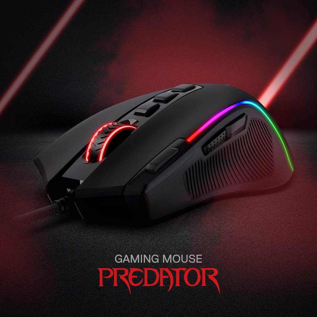 Redragon M612 Predator RGB 8000 DPI 11 Programmable Buttons Wired Gaming Mouse
