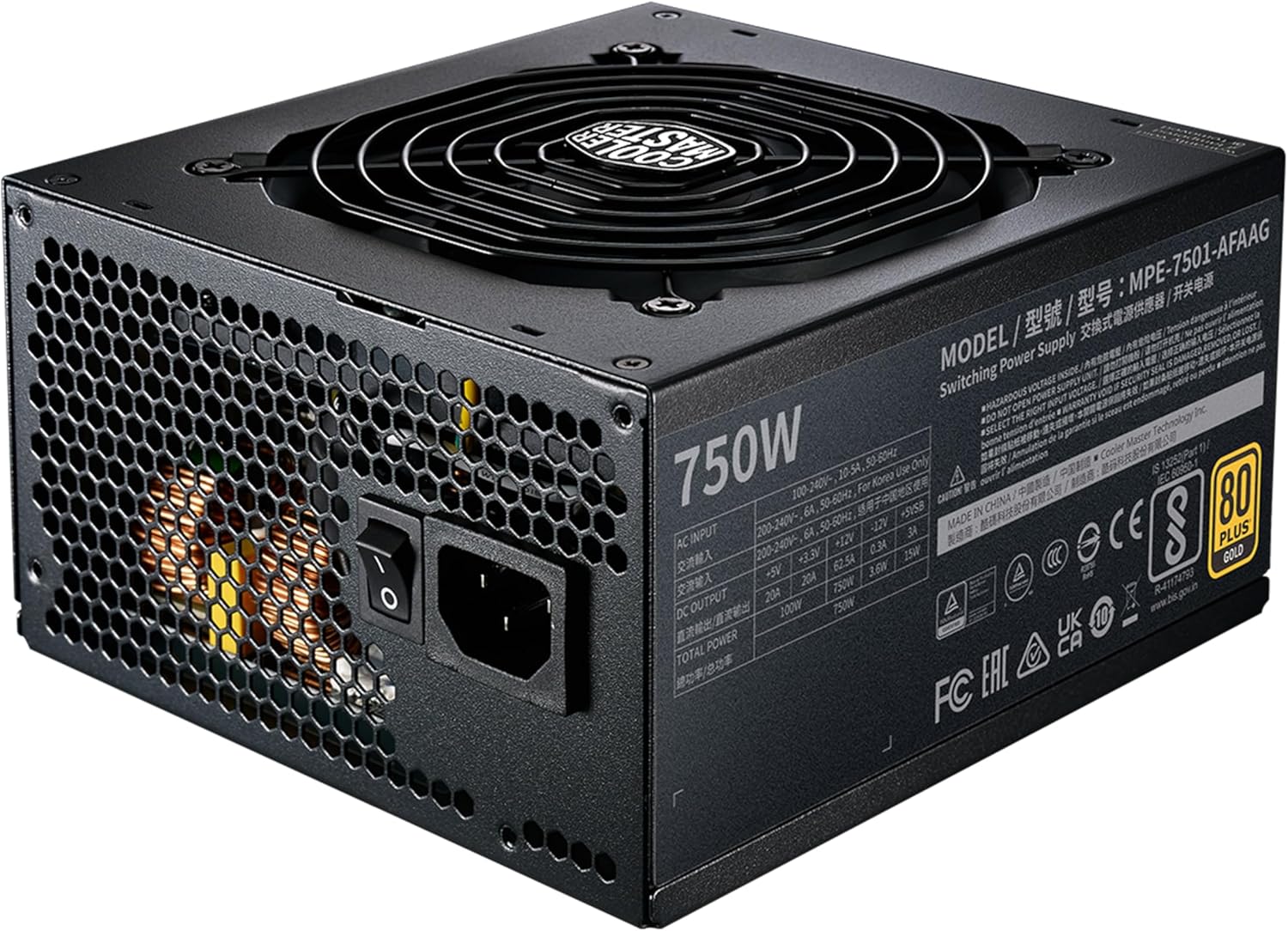 Cooler Master MWE 750 Gold V2 Fully Modular 80 PLUS Gold 750W Psu ATX 3.1