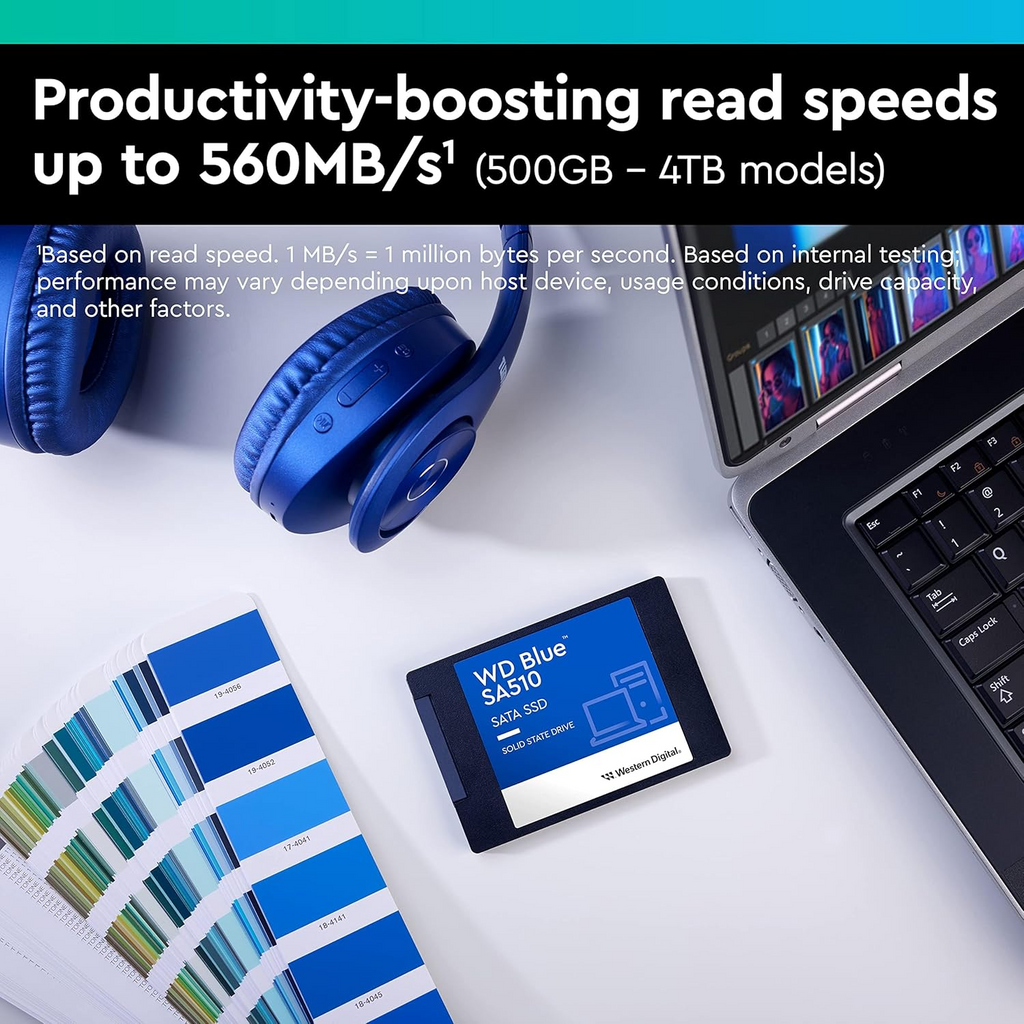 SSD WD Blue SA510 500GB 2.5" SATA SSD with up to 560MB/s Read Speed