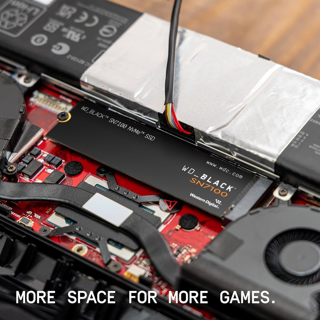 Computer Nvmd WD Black SN7100 1TB NVMe SSD PCIe Gen4 x4 up to 7250MB/s read and 6900 ...