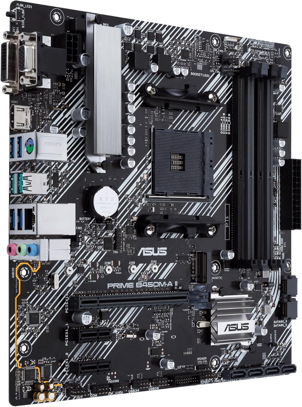 ASUS Prime B450M-A II 4X RAM Socket AM4 Motherboard
