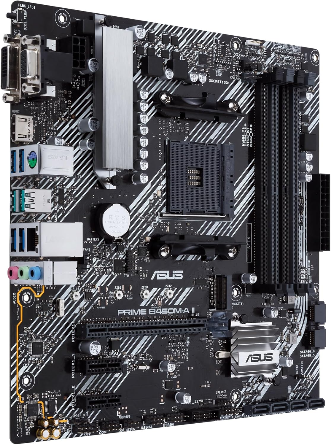 ASUS Prime B450M-A II 4X RAM Socket AM4 Motherboard