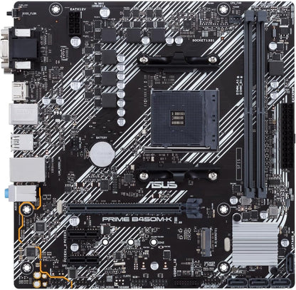 اللوحة الأم ASUS Prime B450M-K II بمقبس AM4