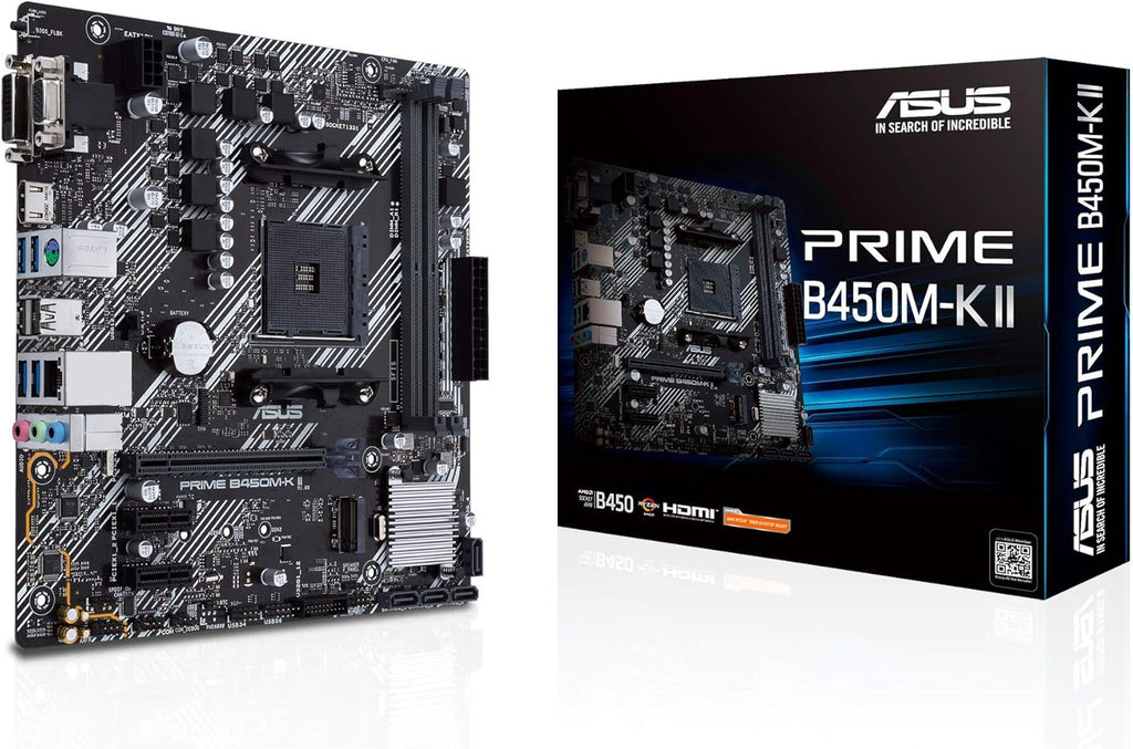 ASUS Prime B450M-K II Socket AM4 Motherboard