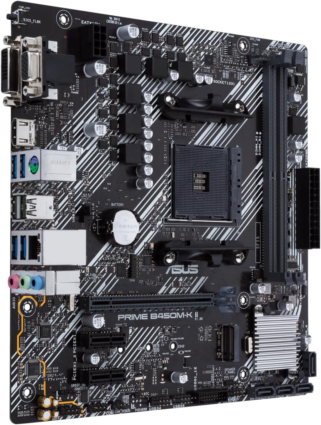 ASUS Prime B450M-K II Socket AM4 Motherboard