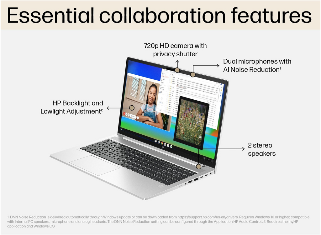 HP PROBOOK 450 G10 - 15.6" - CORE I7 1355U -  512GB Gnvme - 8GB RAM