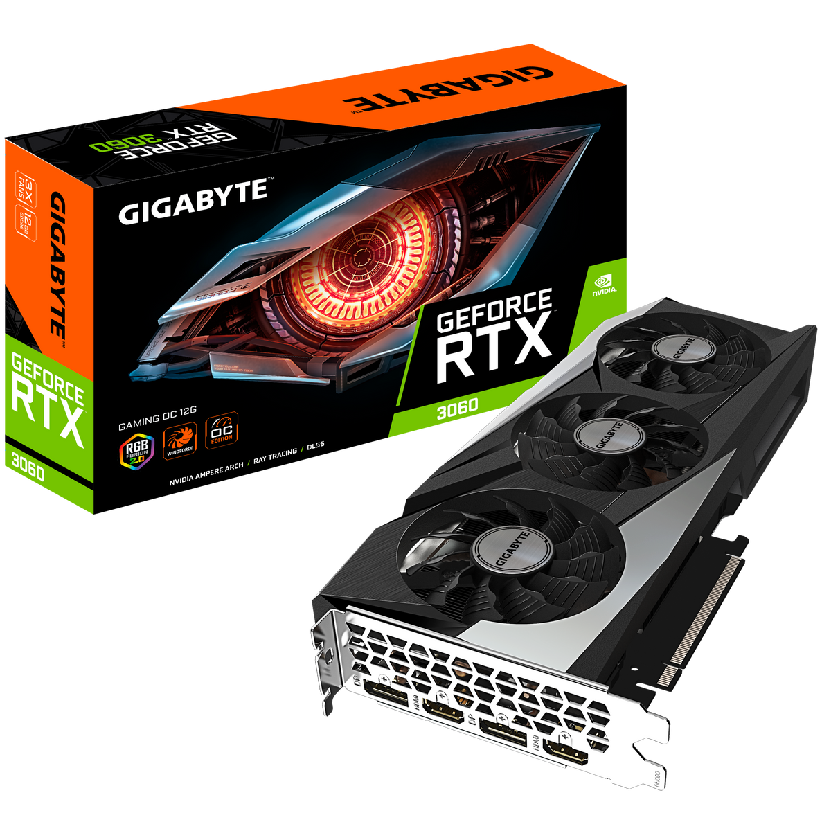 Gigabyte GeForce RTX 3060 GAMING OC 12G 3X