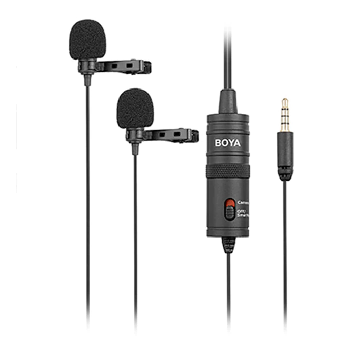 BOYA BY-M1DM Dual Omnidirectional Lavalier Mic