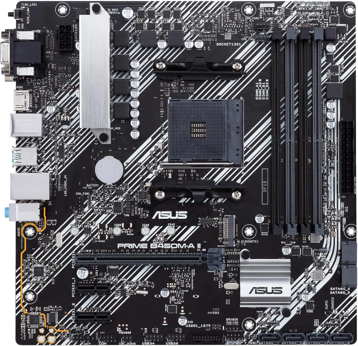 ASUS Prime B450M-A II 4X RAM Socket AM4 Motherboard