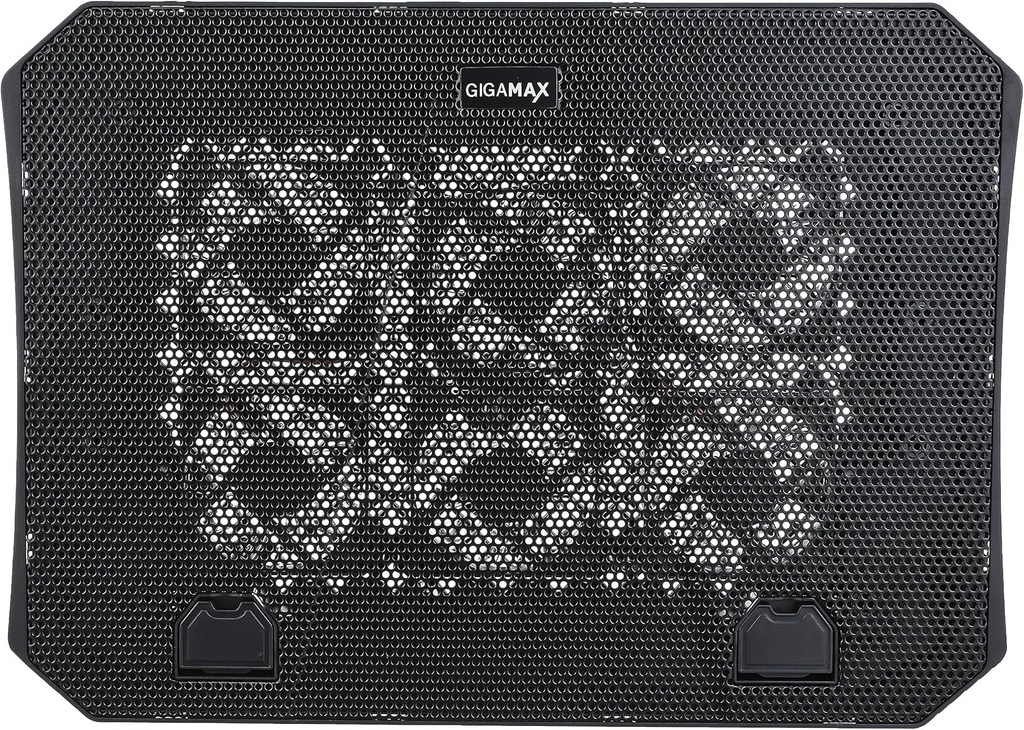 مبرد كمبيوتر محمول Gigamax gm99 مع 6 مراوح لأجهزة الكمبيوتر المحمولة - أسود 