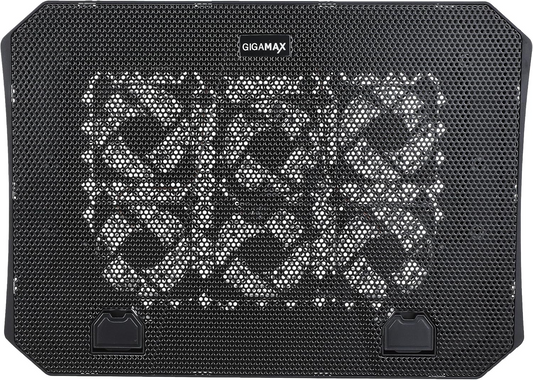 Laptop Cooler Gigamax gm99 cooling pad with 6 fans for laptops - black