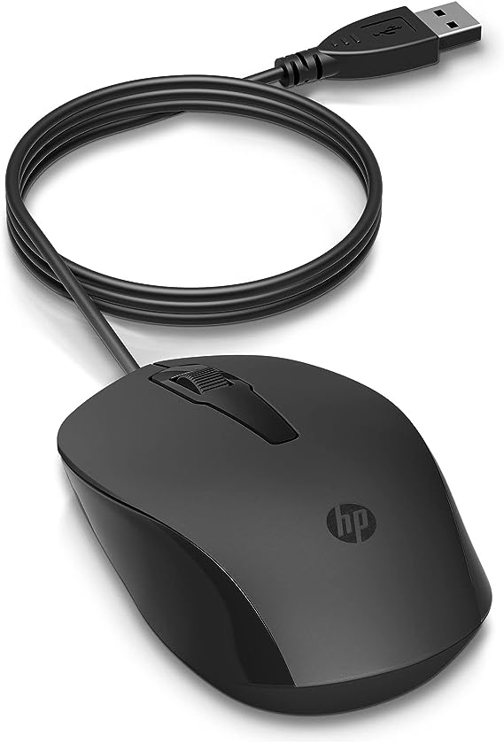 HP 150 ماوس سلكي 1600 نقطة في البوصة أسود