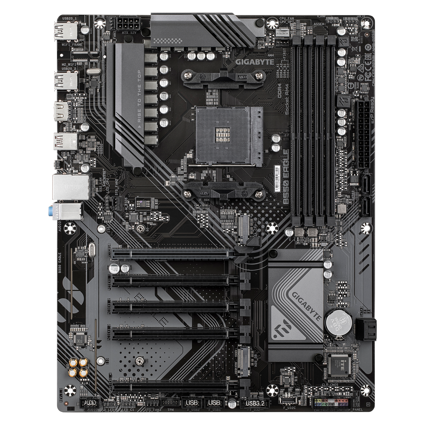 Gigabyte B550 Eagle ATX Motherboard Supports AMD Ryzen 3000-4000-5000 CPUs With 4x Ram Slots