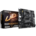 Gigabyte B550M DS3H AC R2 motherboard and packaging on a white background