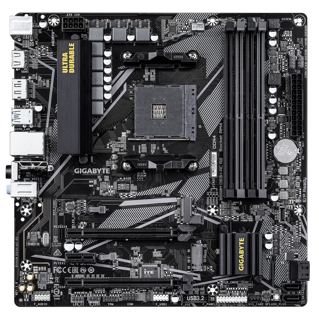 GIGABYTE B550M DS3H AC R2 WIFI AM4 Motherboard