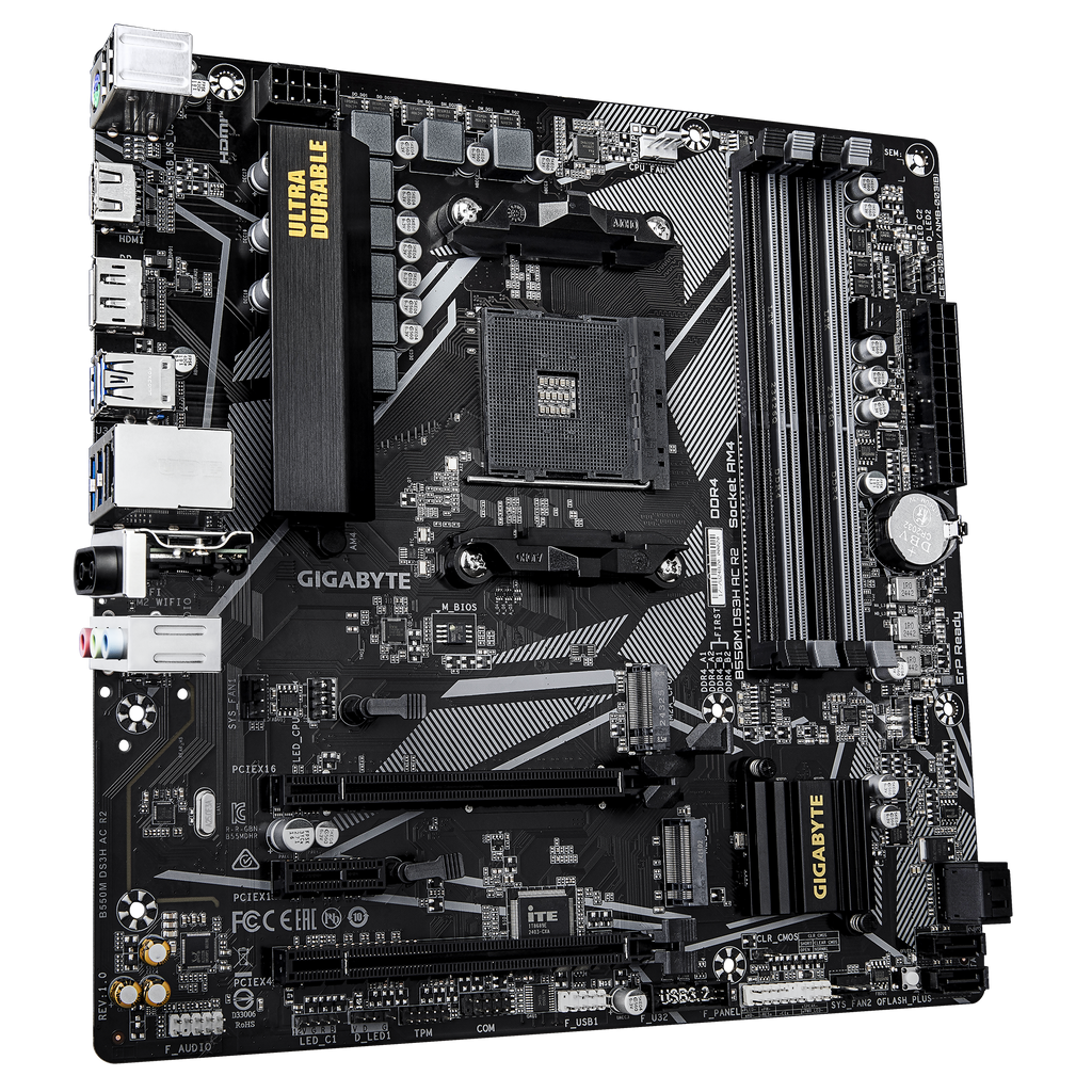 GIGABYTE B550M DS3H AC R2 WIFI AM4 Motherboard