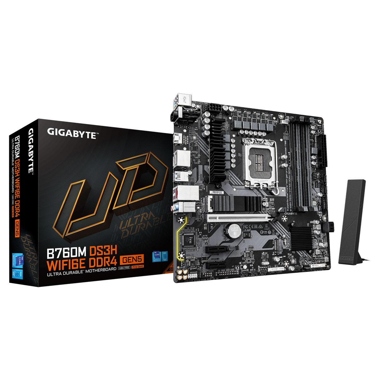 Gigabyte B760M DS3H WIFI6E DDR4 Gen5 Intel LGA1700 Motherboard