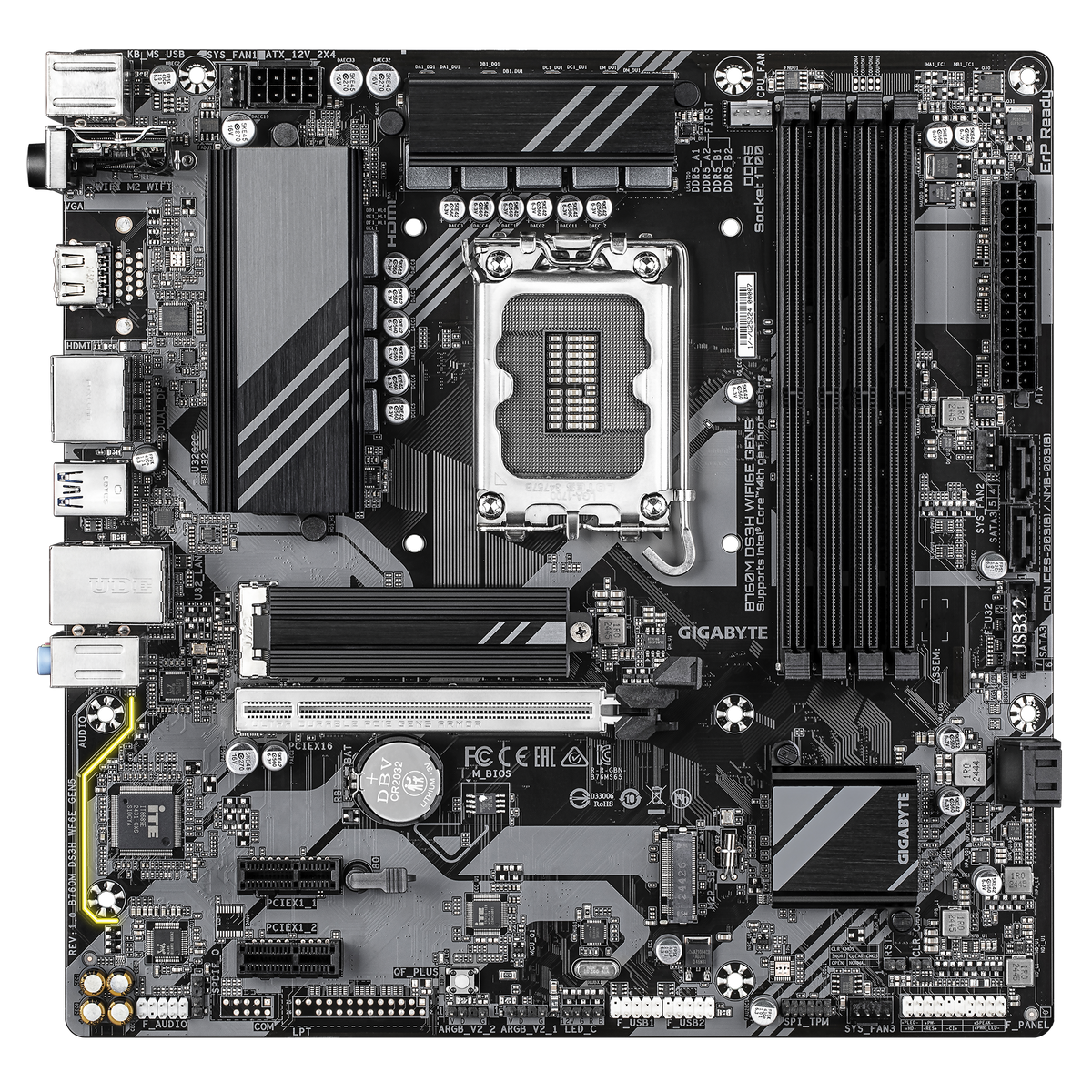 Gigabyte B760M DS3H WIFI6E Gen5 Intel LGA1700 Motherboard