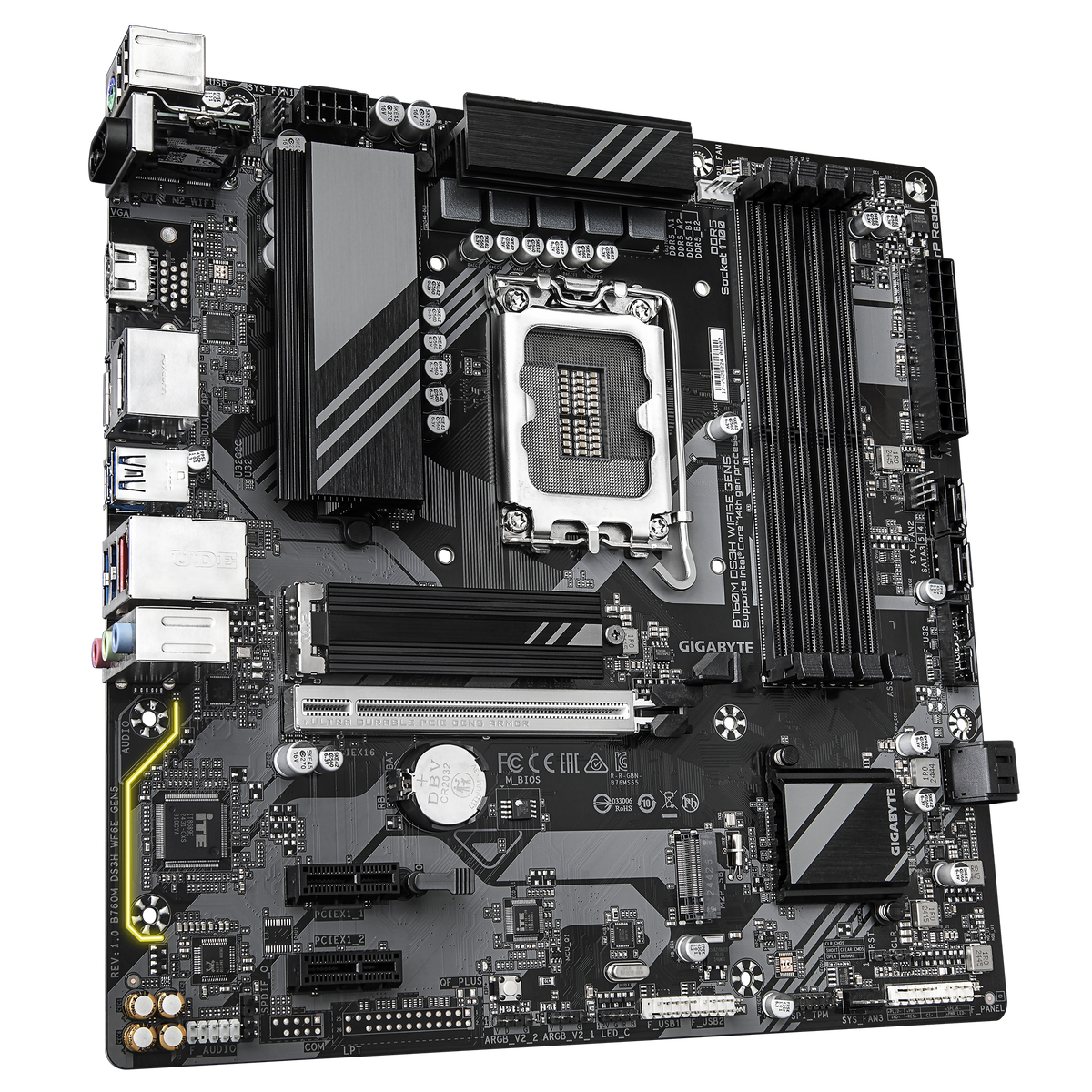 Gigabyte B760M DS3H WIFI6E Gen5 Intel LGA1700 Motherboard