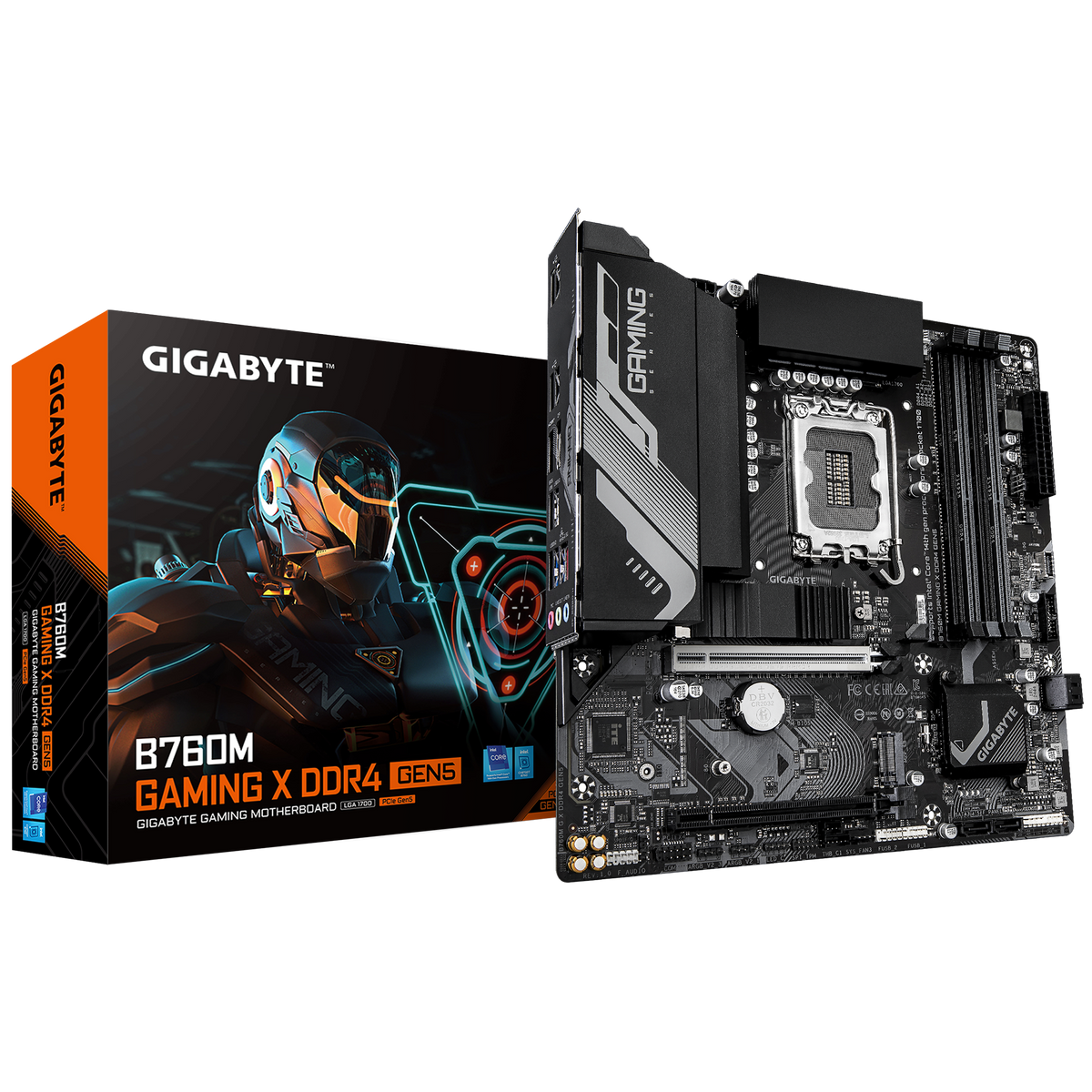 GIGABYTE B760M GAMING X GEN5 DDR4 PCIe 5.0 x16 Slot Intel LGA1700 Motherboard