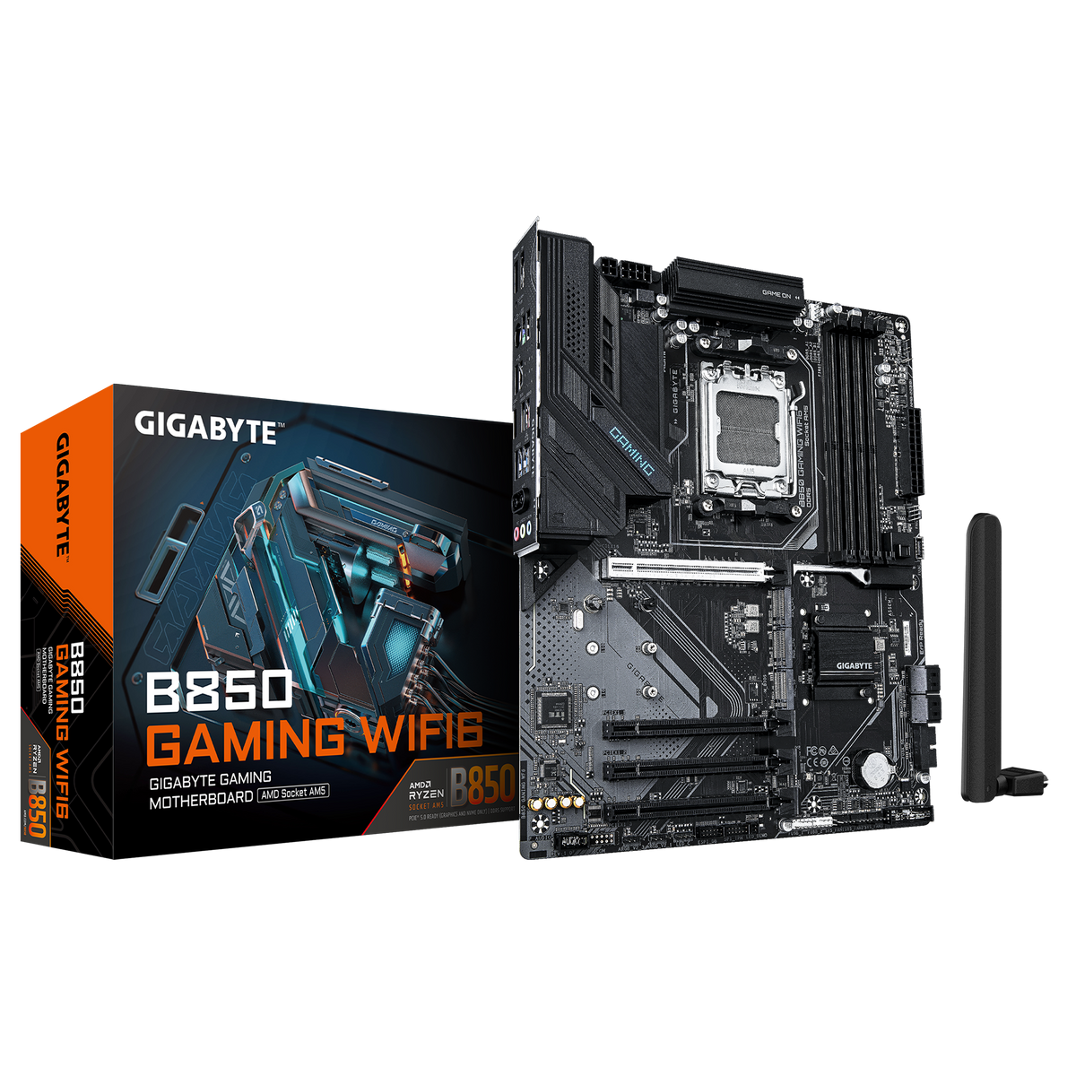 Gigabyte B850 GAMING WIFI6 AMD AM5 DDR5 Motherboard - Gpu PCIe 5.0 x16 - 3x M.2 Slots - X3D Turbo Mode