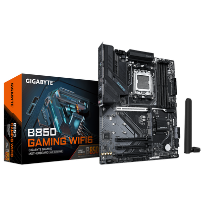 Gigabyte B850 GAMING WIFI6 AMD AM5 DDR5 Motherboard - Gpu PCIe 5.0 x16 - 3x M.2 Slots - X3D Turbo Mode