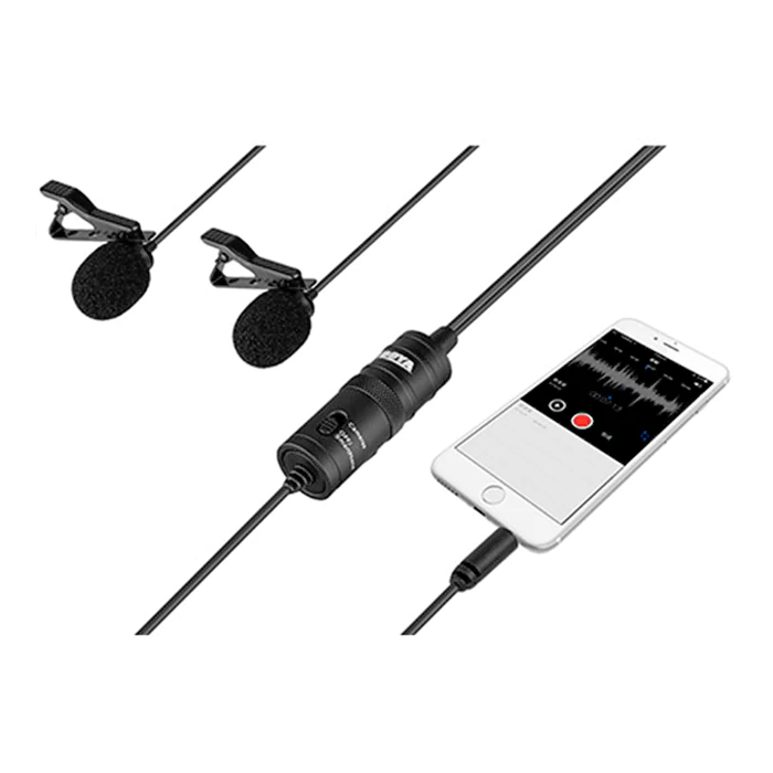 BOYA BY-M1DM Dual Omnidirectional Lavalier Mic