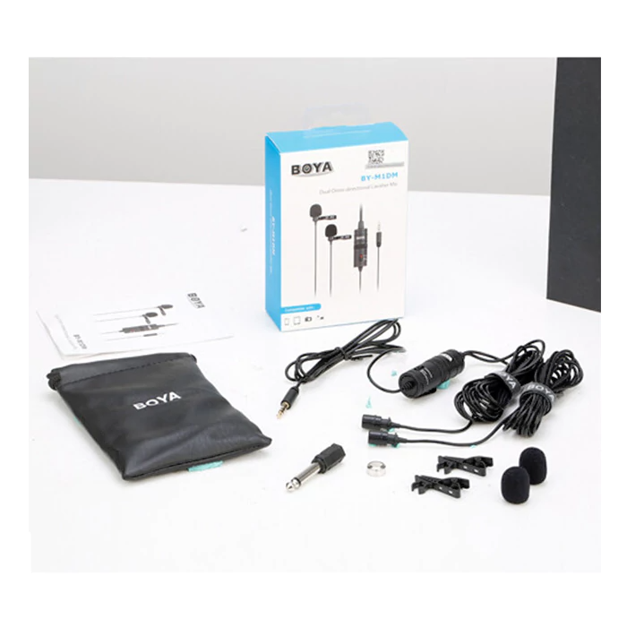BOYA BY-M1DM Dual Omnidirectional Lavalier Mic