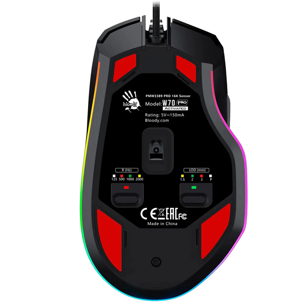 Bloody w70 pro E-Sport GAMING Mouse-Black
