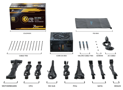 Seasonic Core Gx Atx 3.1 fully modular 80+ Gold Power Supply