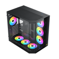 Xigmatek Cubi II Type C 7 Fans Argb Mid Tower Case Black