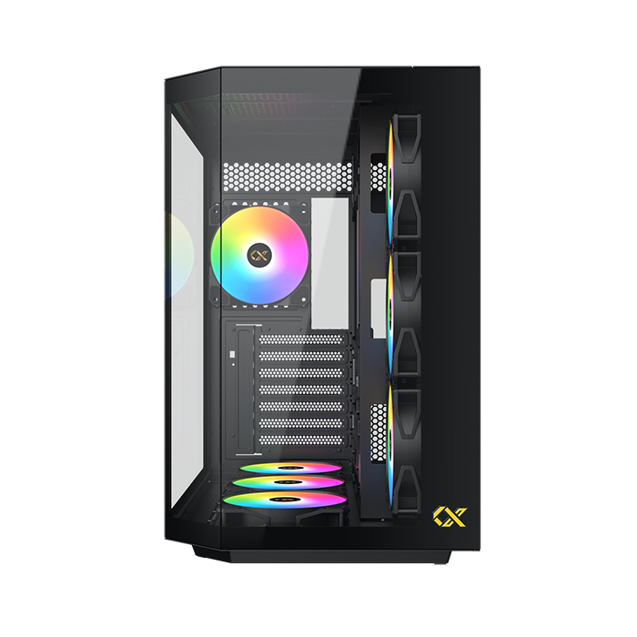 Xigmatek Cubi II Type C 7 Fans Argb Mid Tower Case Black