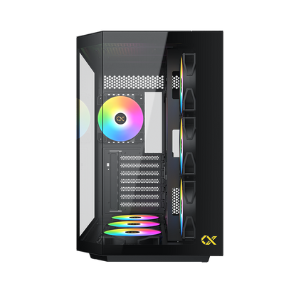 Xigmatek Cubi II Type C 7 Fans Argb Mid Tower Case Black
