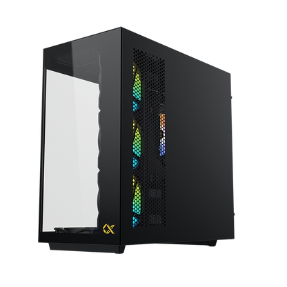 Xigmatek Cubi II Type C 7 Fans Argb Mid Tower Case Black