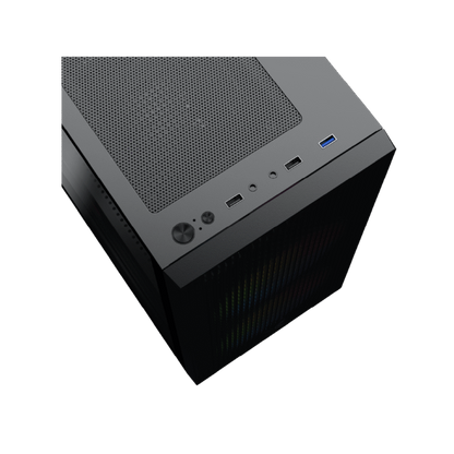 XIGMATEK Amun 3 Fan ARGB PWM + X-Power 650W 80 Plus Micro Tower Case