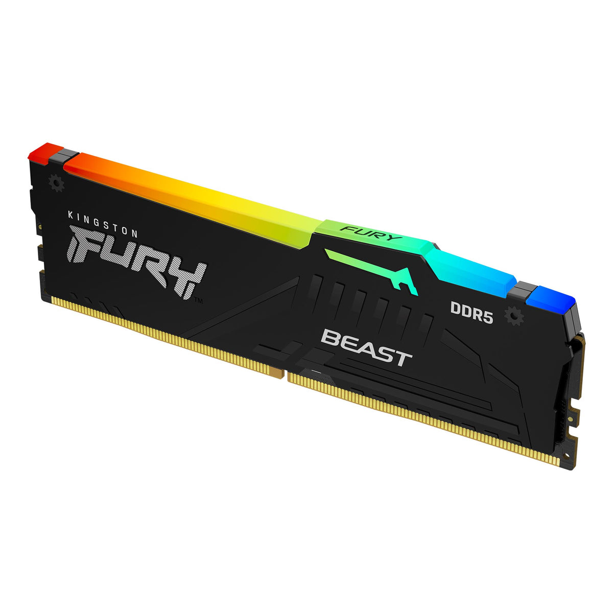 Kingston FURY Beast 16GB 5200MT/s DDR5 CL40 RGB Desktop Memory Single Module
