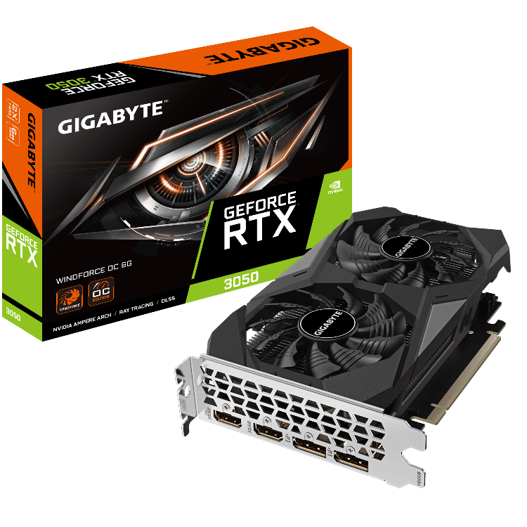 Gigabyte RTX 3050 WINDFORCE OC 6G