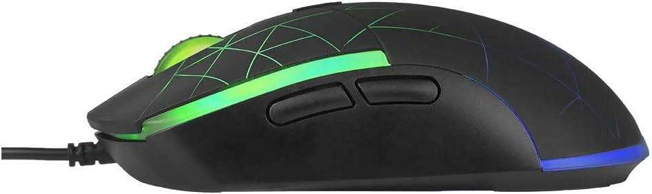 MARVO Scorpion M115 Gaming Mouse 7 LED Colours, Adjustable up to 4000 DPI, Gaming Grade Optical Sensor with 6 Programmable Buttons