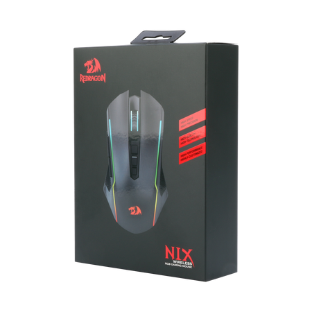 Redragon Nix M914 2.4G Ultra fast wireless-Wired-5 DPI levels-max up to 10000 DPI-9 customized buttons-gaming mouse