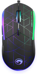 ماوس ألعاب مارفو سكوربيون M115 7 ألوان LED، قابل للتعديل حتى 4000 نقطة في البوصة، مستشعر بصري بدرجة الألعاب مع 6 أزرار قابلة للبرمجة 
