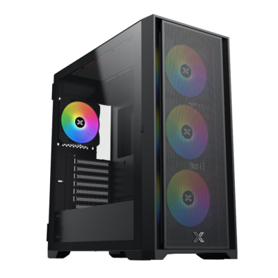 Xigmatek Master X Gaming MID Tower Case 4 مراوح RGB + 600 واط 80+ 