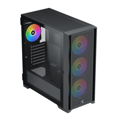 Xigmatek Master X Gaming MID Tower Case 4 مراوح RGB + 600 واط 80+ 