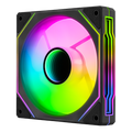 Aerocool Phantom M-3 Black 120mm PWM fan-ARGB design-Compatible with Addressable RGB motherboards-16.8 million colors