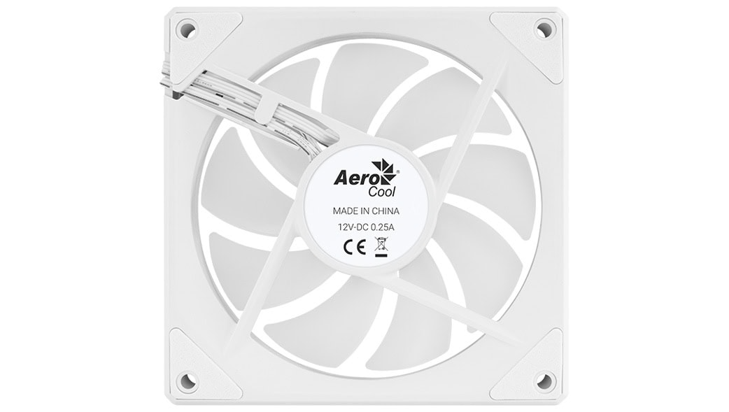 Aerocool Phantom M-3 White 120mm PWM fan-ARGB design