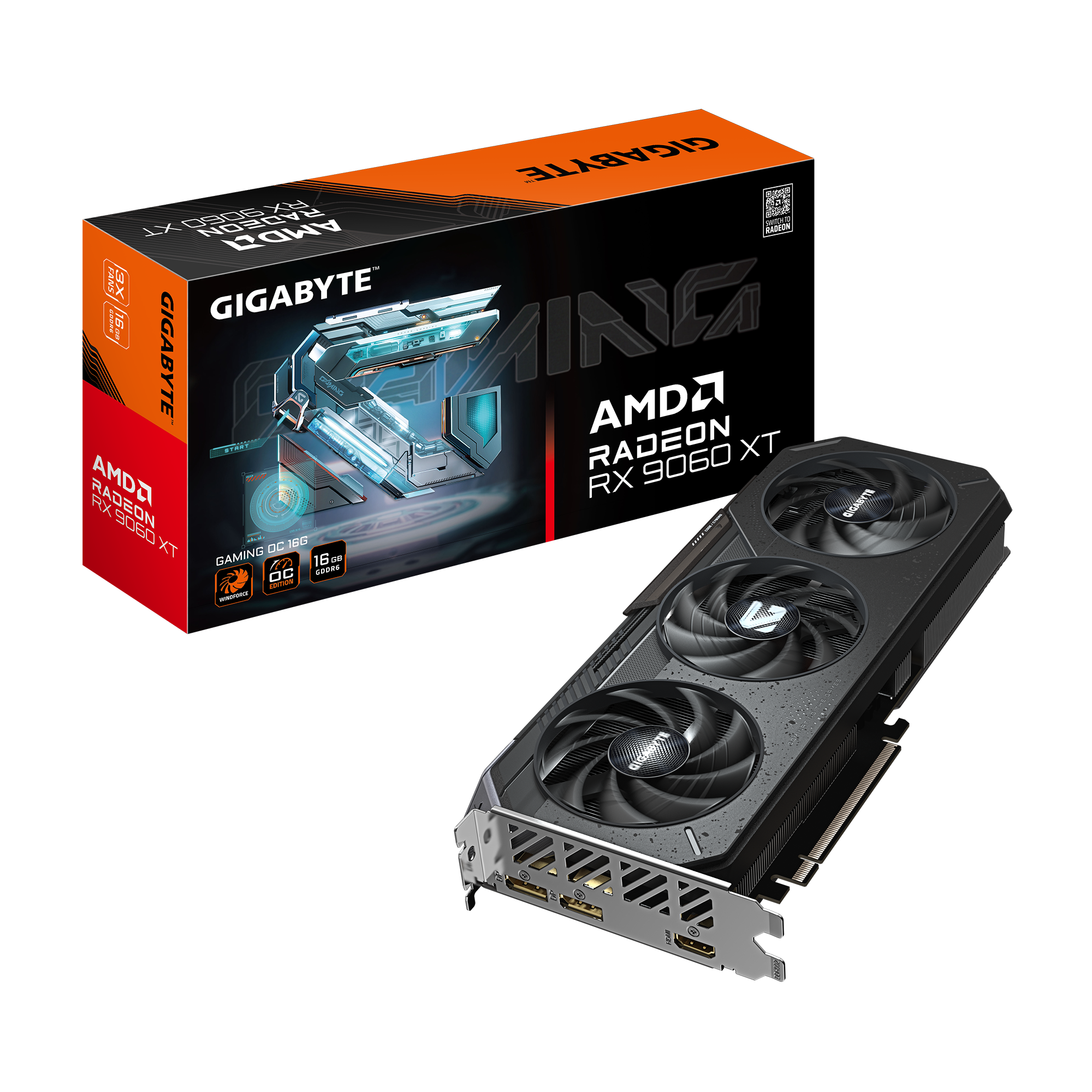 Gigabyte Radeon RX 9060 XT GAMING OC 16GB Graphics Card