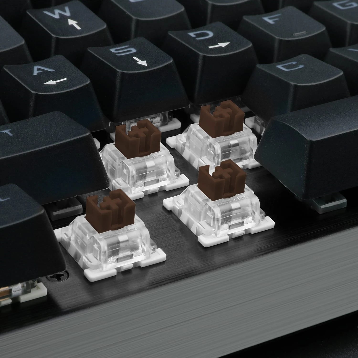 لوحة مفاتيح ميكانيكية للألعاب من Redragon KG010-KN - مفتاح بني - إضاءة LED بيضاء - أسود