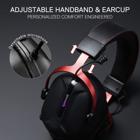 Redragon CYBILL H312 Wired 7.1 Surround Sound RGB USB Gaming Headset