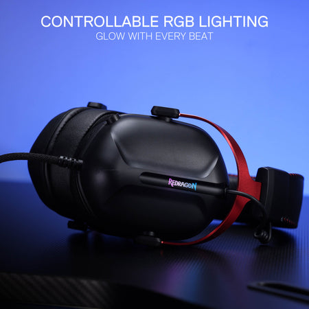 Redragon CYBILL H312 Wired 7.1 Surround Sound RGB USB Gaming Headset