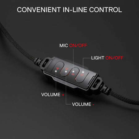 Redragon CYBILL H312 Wired 7.1 Surround Sound RGB USB Gaming Headset