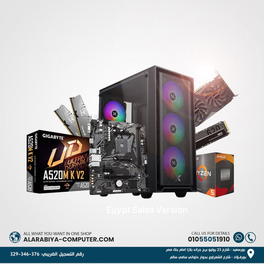 تجميع جهاز كمبيوتر مع معالج Ryzen 5 4500 وبطاقة RTX 3050